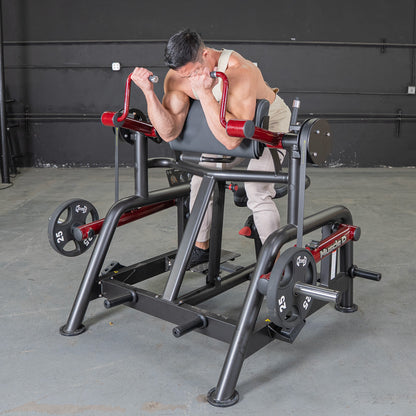 Power Leverage V2 Iso Lateral Biceps Curl / Preacher Curl - Muscle D Fitness