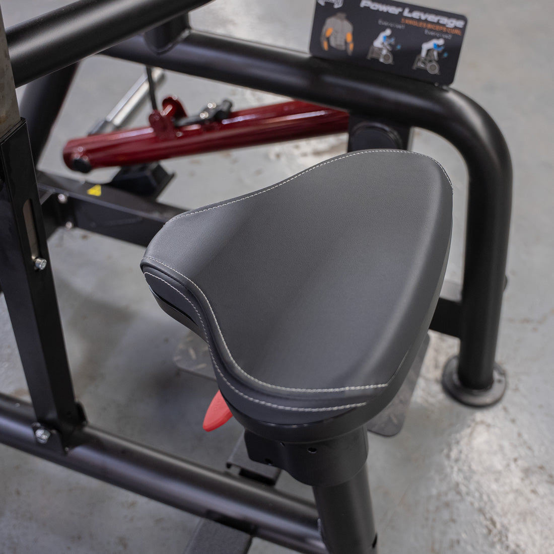 Power Leverage V2 Iso Lateral Biceps Curl / Preacher Curl - Muscle D Fitness