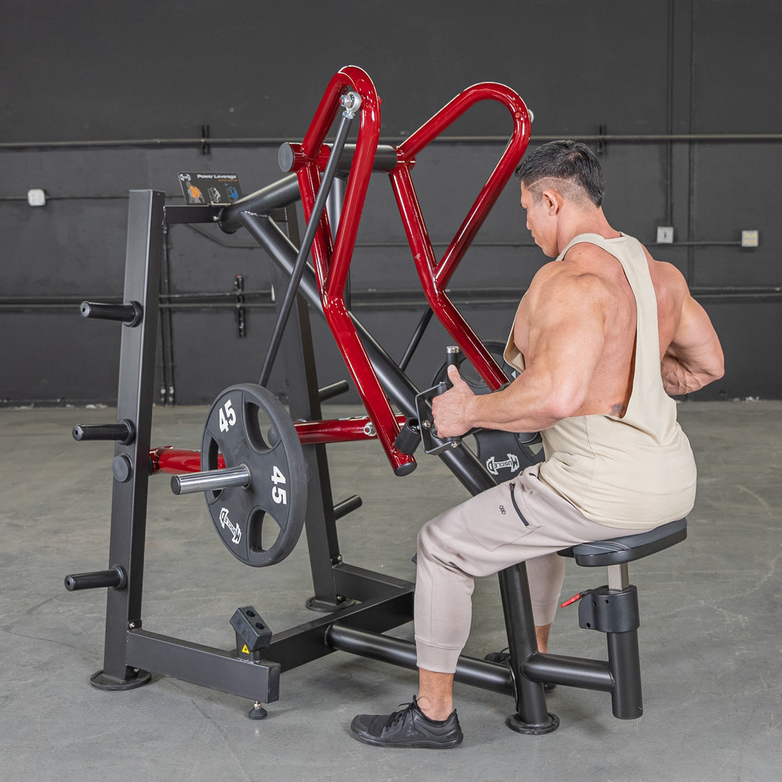 Power Leverage V2 Rotating Handle Low Row - Muscle D Fitness