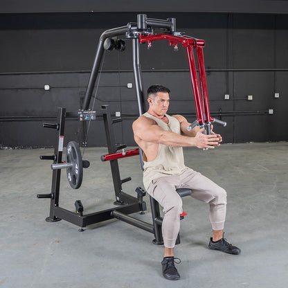 Power Leverage V2 Seated Pec Fly / Rear Delt Combo - Plate Loaded - Weight Storage Included