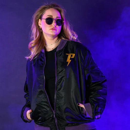 Powerline Bomber Black Jacket