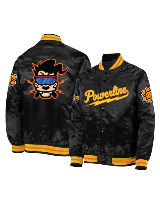 Powerline Satin Varsity Jacket