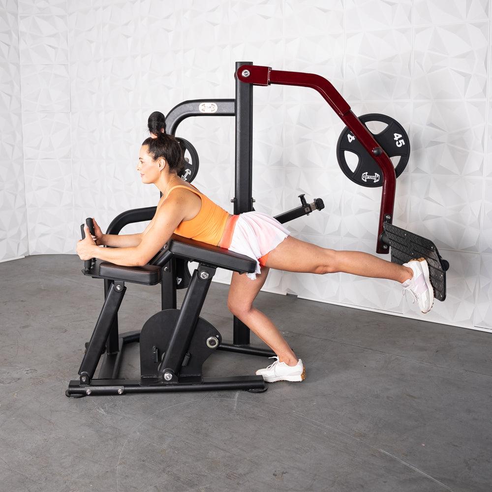 Pro Strength Booty Shaper - Muscle D Fitness - Adjustable, Plate Loaded, Glute Kick