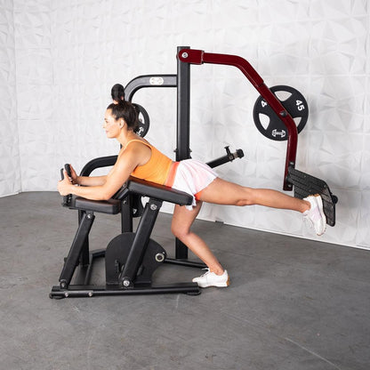 Pro Strength Booty Shaper - Muscle D Fitness - Adjustable, Plate Loaded, Glute Kick