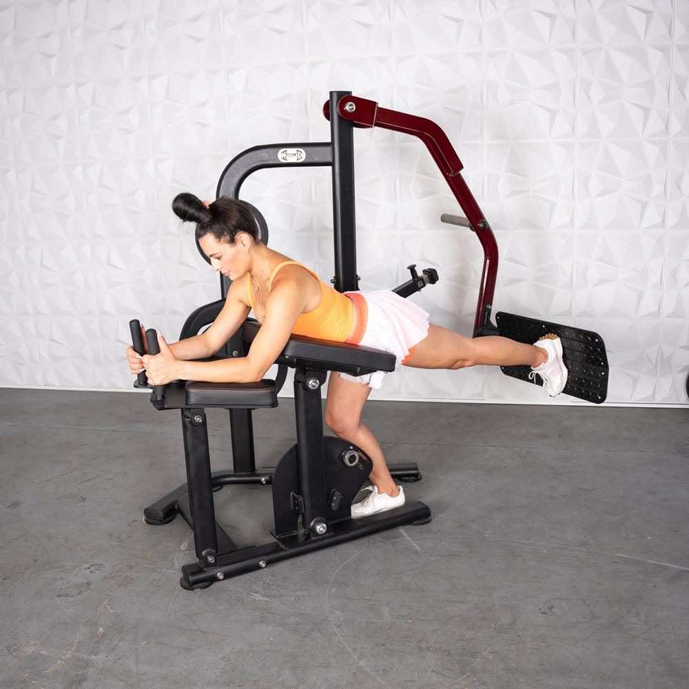 Pro Strength Booty Shaper - Muscle D Fitness - Adjustable, Plate Loaded, Glute Kick