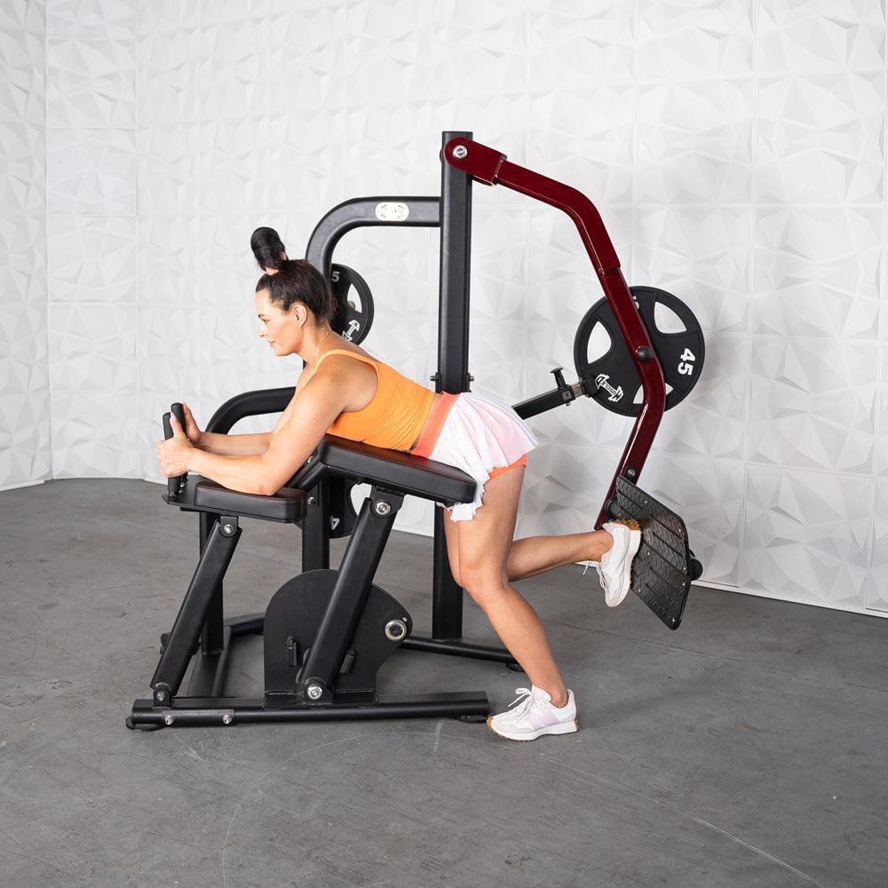 Pro Strength Booty Shaper - Muscle D Fitness - Adjustable, Plate Loaded, Glute Kick