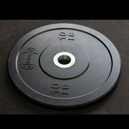 Pro Bumper Training Plates with Center Steel Hub - Muscle D Fitness - Virgin Rubber