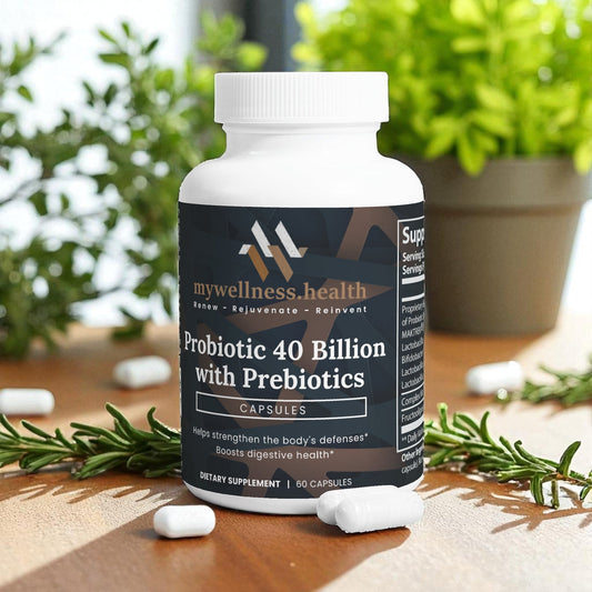 Probiotic 40 Billion CFU with Prebiotics - Natural Digestive Support