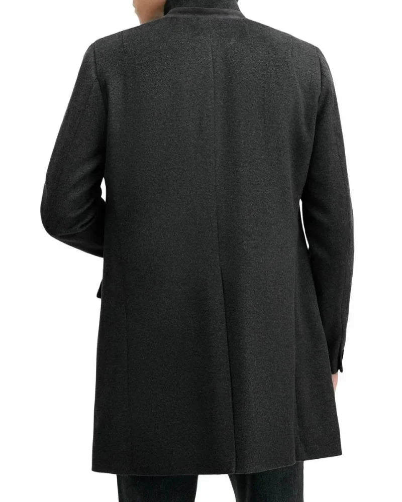 All Saints Charcoal Grey Hargrove Coat