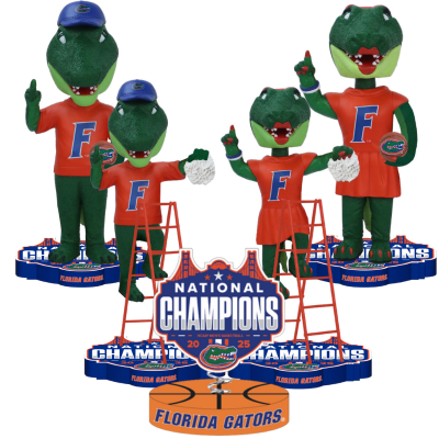 Florida Gators 2025 NCAA Men's Basketball National Champions Bobbleheads