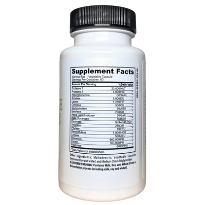 FODMAP Digestive Enzymes | Low FODMAP Gut Friendly Support for Heavy Meals & Bloating