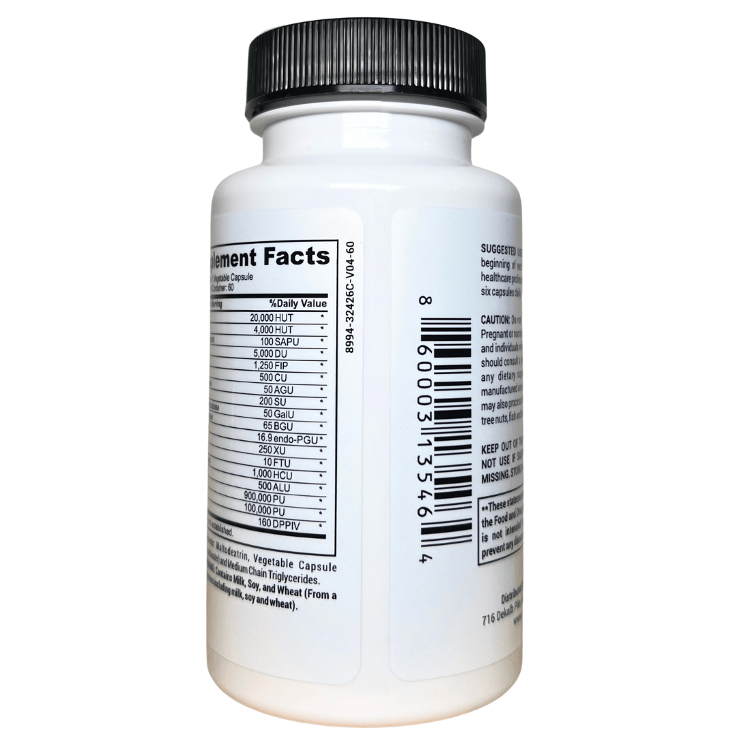 FODMAP Digestive Enzymes | Low FODMAP Gut Friendly Support for Heavy Meals & Bloating