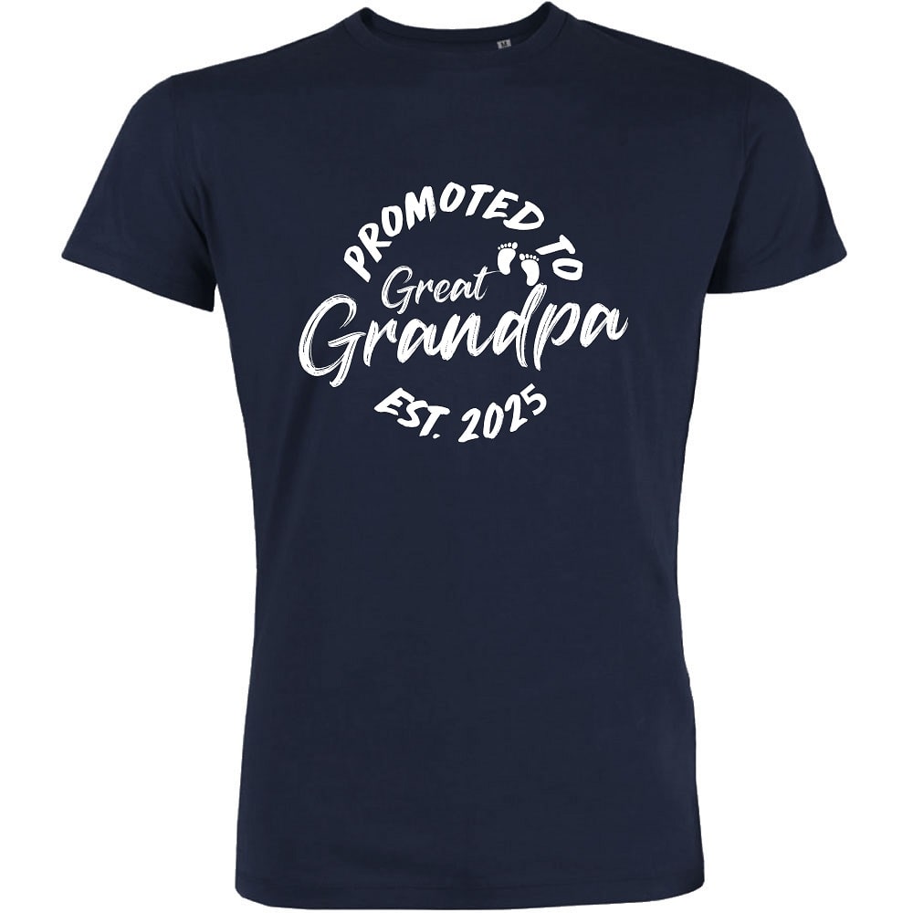 Promoted To Great Grandpa Men's Organic Tee