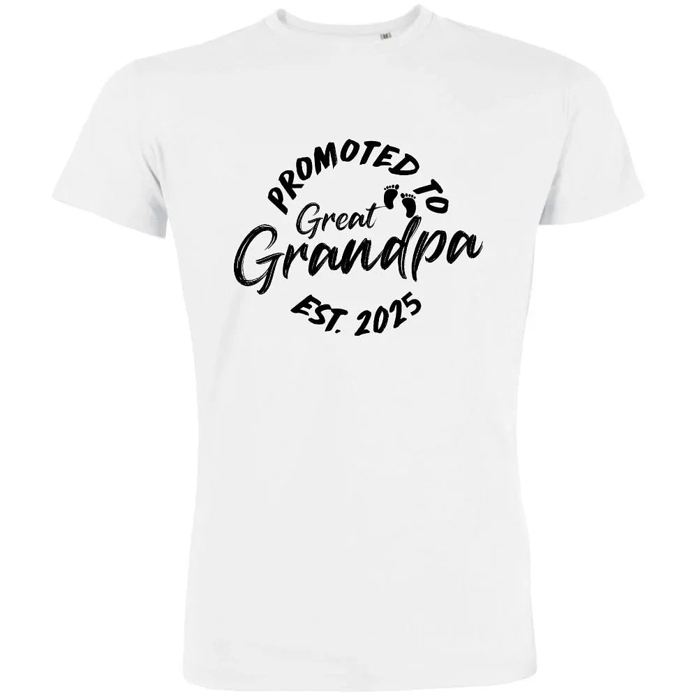 Promoted To Great Grandpa Men's Organic Tee