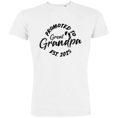 Promoted To Great Grandpa Men's Organic Tee
