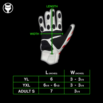 Prowler Red Batting Gloves