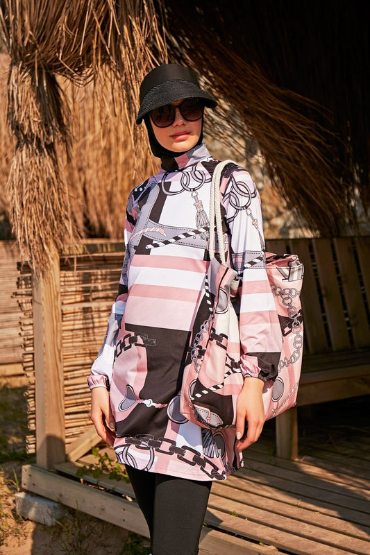 Pink Beach Bag C2303