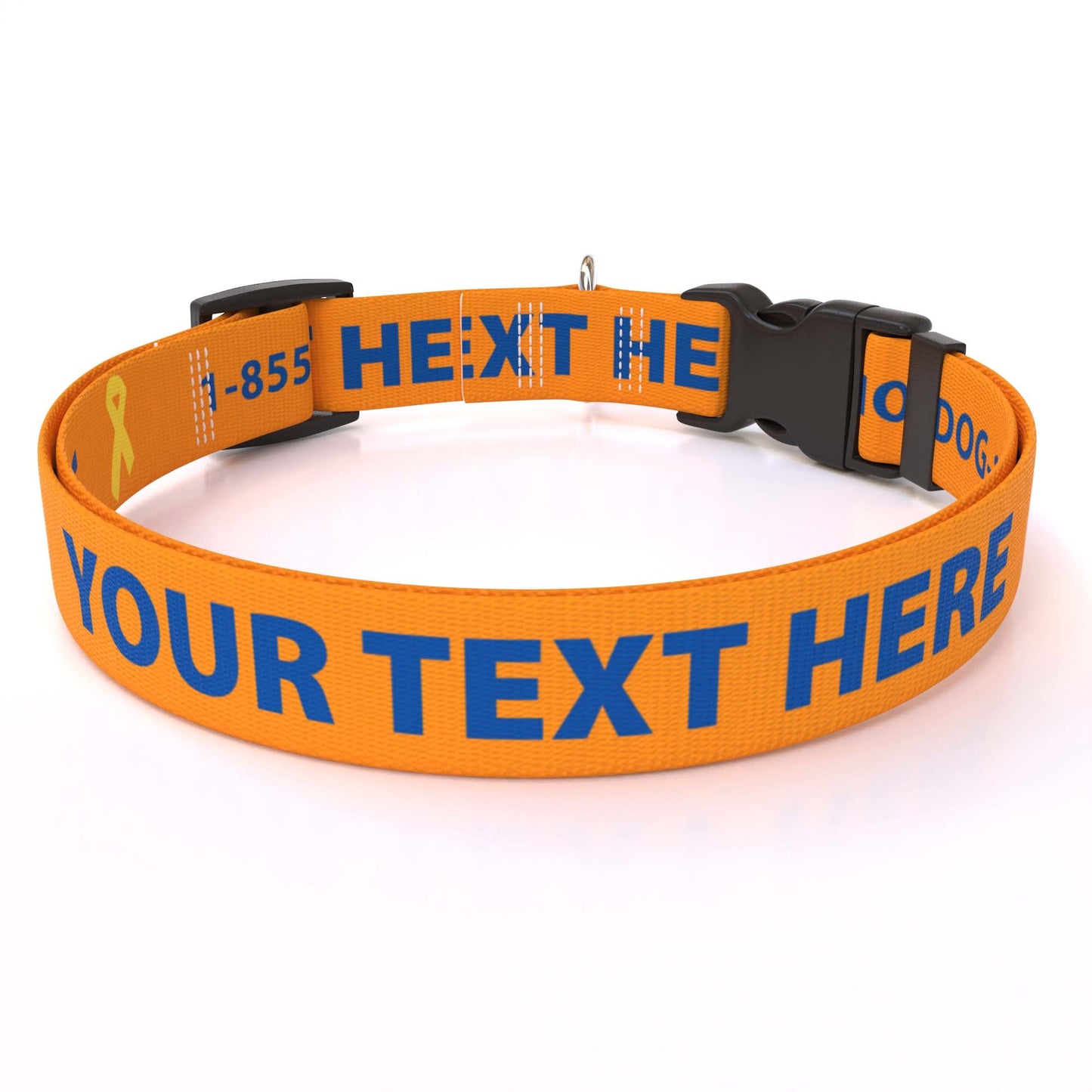 Personalized Solid Colored Side Release Collar