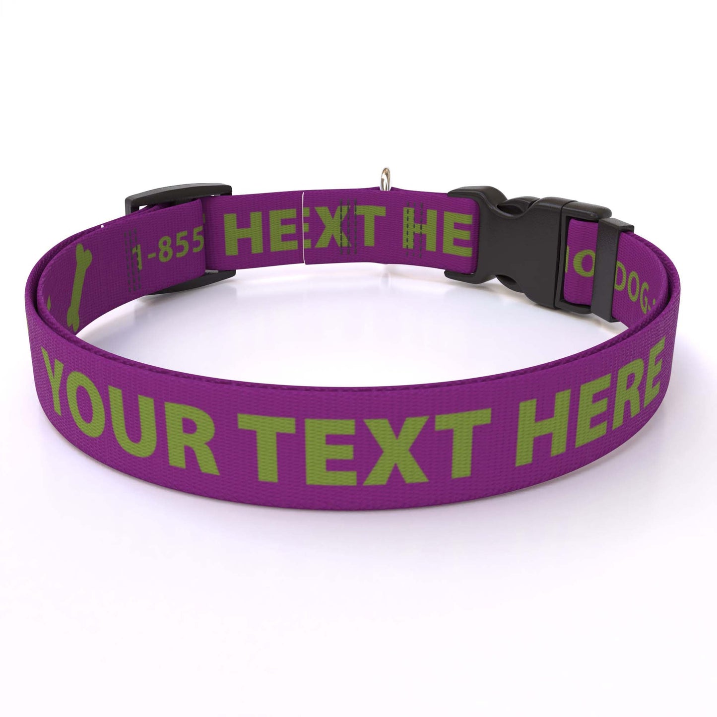 Personalized Solid Colored Side Release Collar