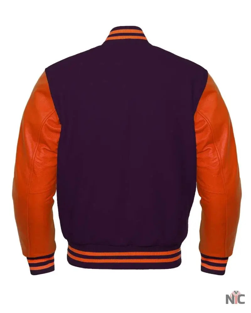 Purple & Orange Varsity Jacket