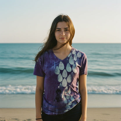 Purple Nebula Cloud with a Chance of Seattle Rain Women's T-shirt