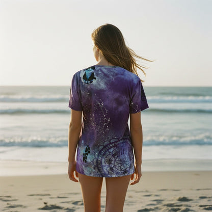 Purple Nebula Cloud with a Chance of Seattle Rain Women's T-shirt