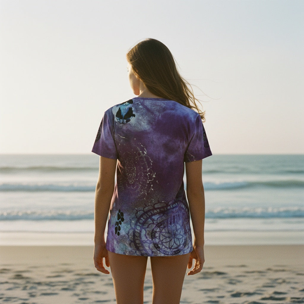 Purple Nebula Cloud with a Chance of Seattle Rain Women's T-shirt