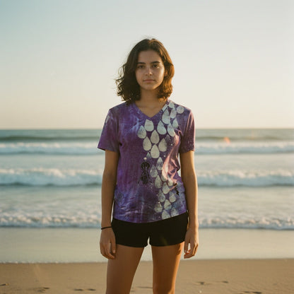 Purple Nebula Cloud with a Chance of Seattle Rain Women's T-shirt