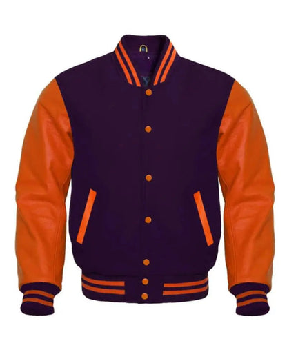 Purple & Orange Varsity Jacket