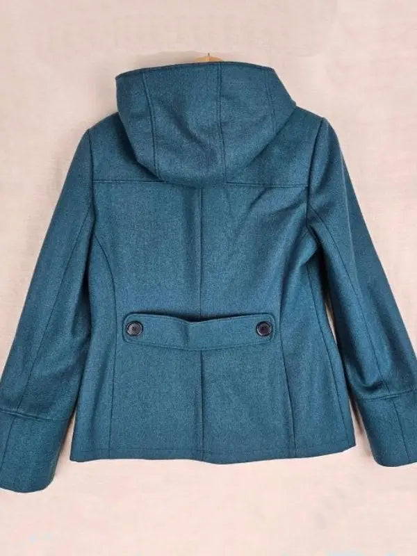Pushers S01 Rosie Jones Teal Toggle Coat