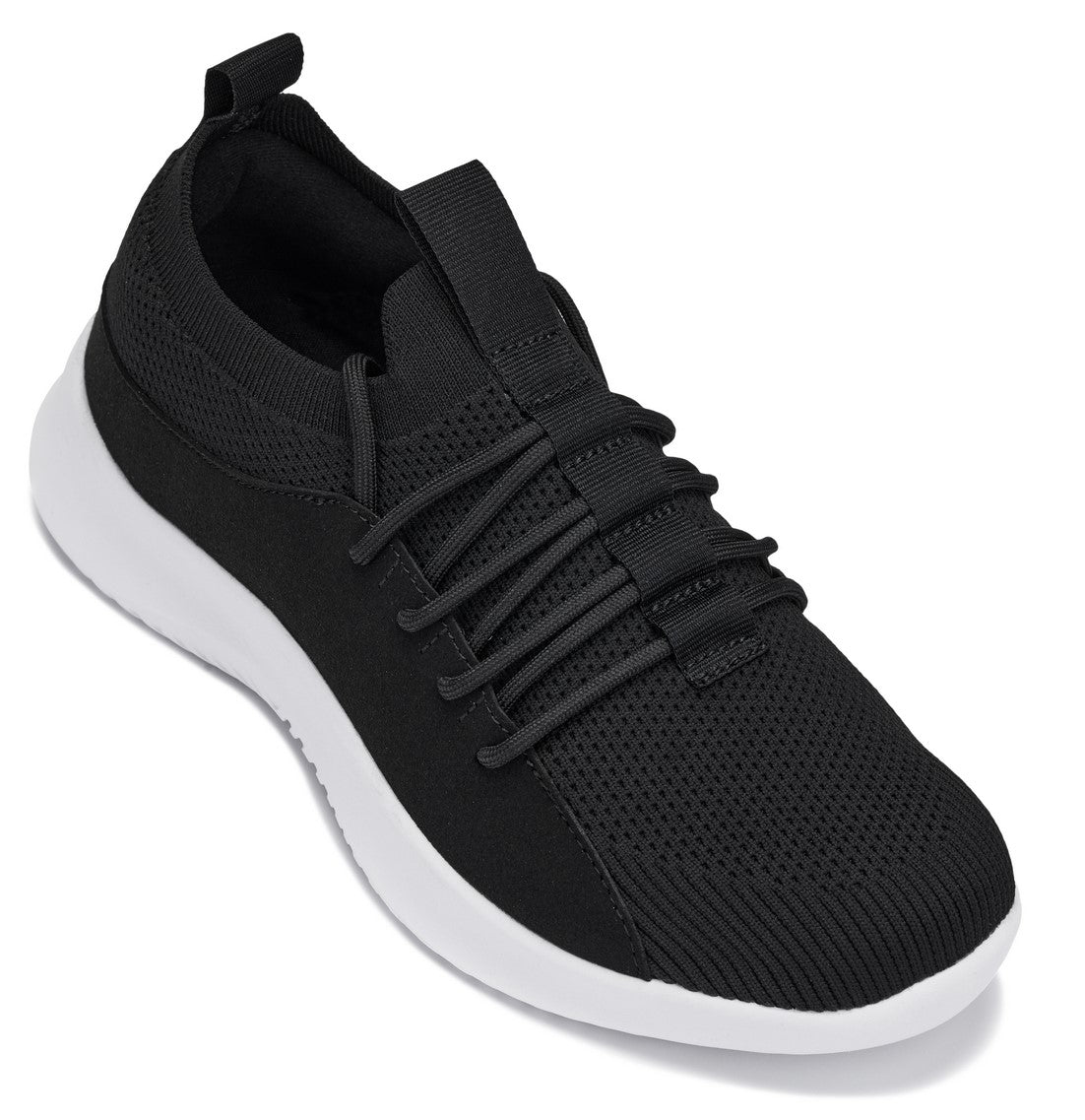 CALTO - Q132 - 2.4 Inches Taller (Black/White Sole) - Ultra Lightweight Sneakers - Triathlete Store