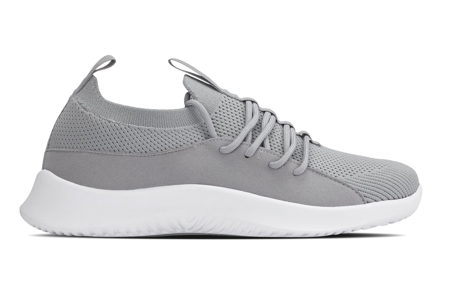 CALTO - Q134 - 2.4 Inches Taller (Light Gray/White Sole) - Ultra Lightweight Sneakers - Triathlete Store