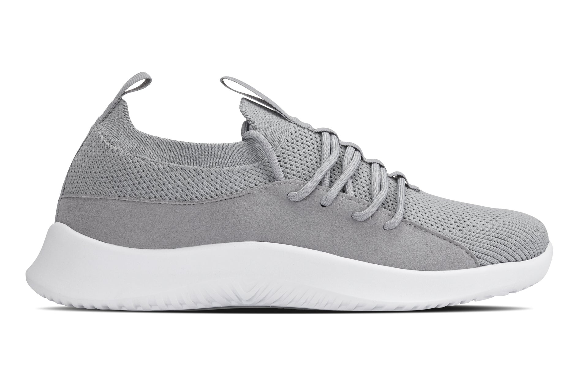 CALTO - Q134 - 2.4 Inches Taller (Light Gray/White Sole) - Ultra Lightweight Sneakers - Triathlete Store