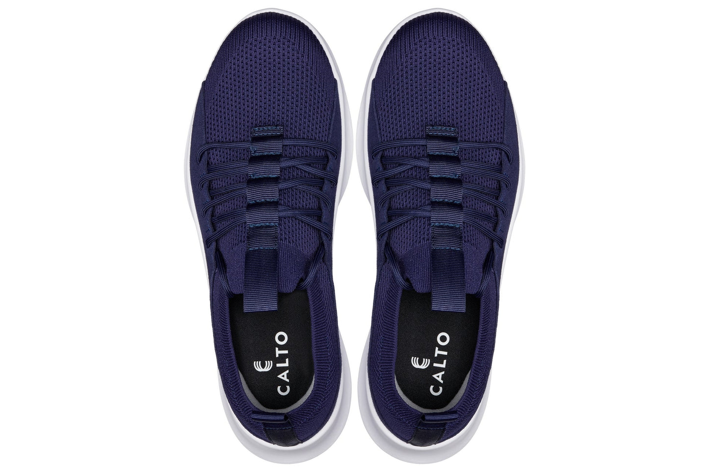 CALTO - Q135 - 2.4 Inches Taller (Navy/White Sole) - Ultra Lightweight Sneakers