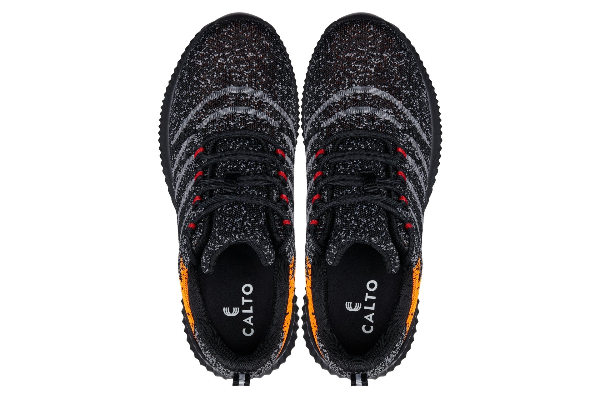 CALTO - Q219 - 2.8 Inches Taller (Neon Orange/Black/Grey) - Ultra Lightweight - Triathlete Store