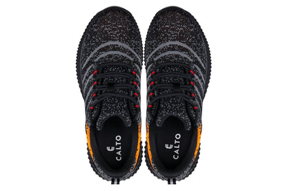 CALTO - Q219 - 2.8 Inches Taller (Neon Orange/Black/Grey) - Ultra Lightweight - Triathlete Store
