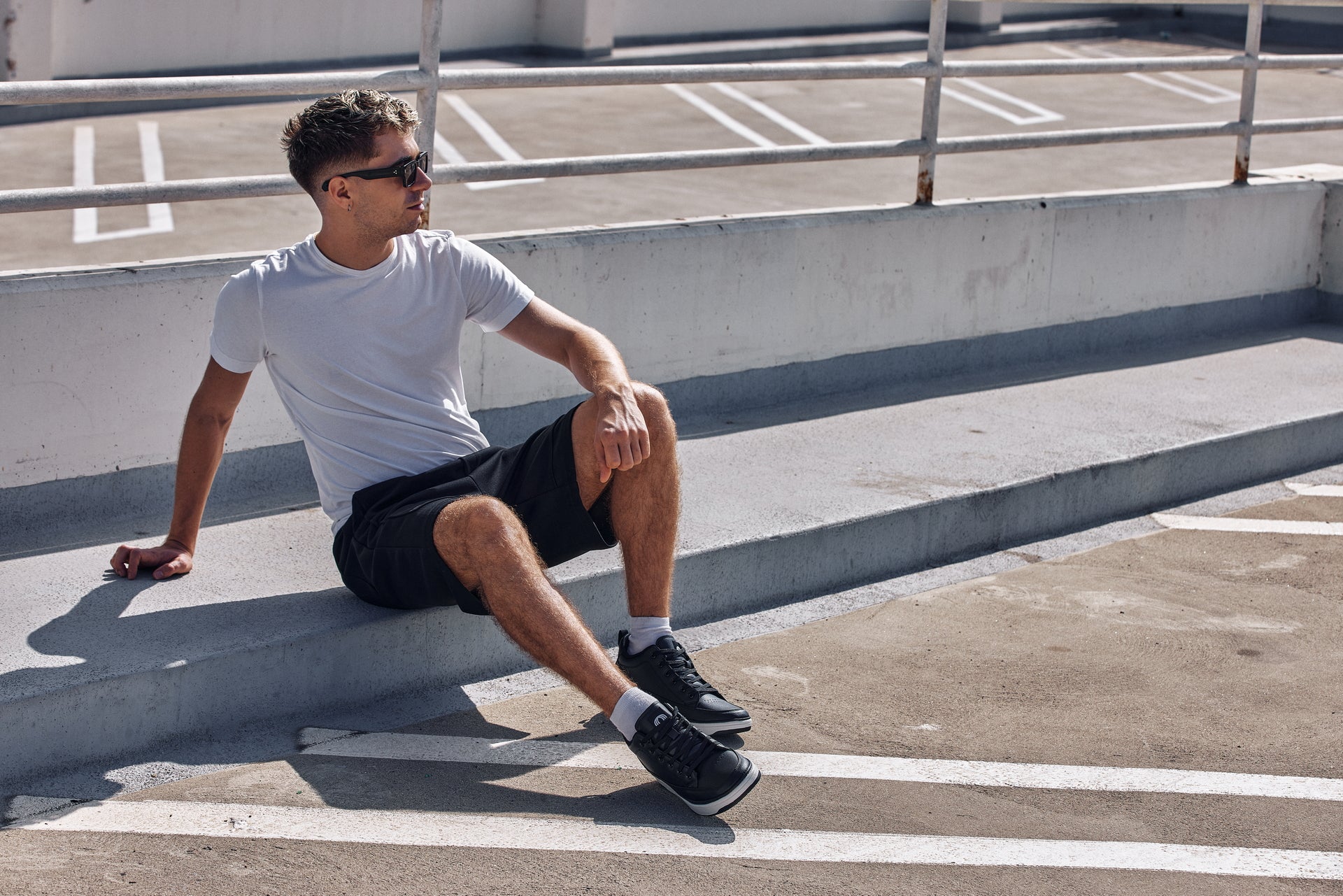 CALTO - Q271  - 2 Inches Taller (Black Noir) - Elevated Leatherette Micro-Perforated Sneakers - Triathlete Store
