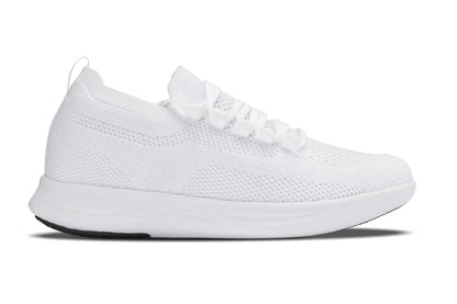 CALTO - QA061 - 2.4 Inches Taller (White/White Sole) - Lightweight Knitted Sneakers - Triathlete Store