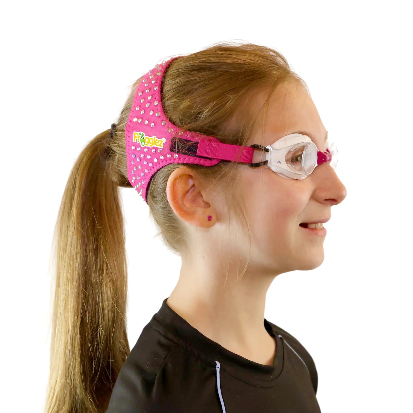 Pink Glitz Kids Swim Goggles
