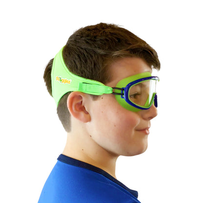 Green Navigatorz Swim Half Mask ages 4-10 - Triathlete Store