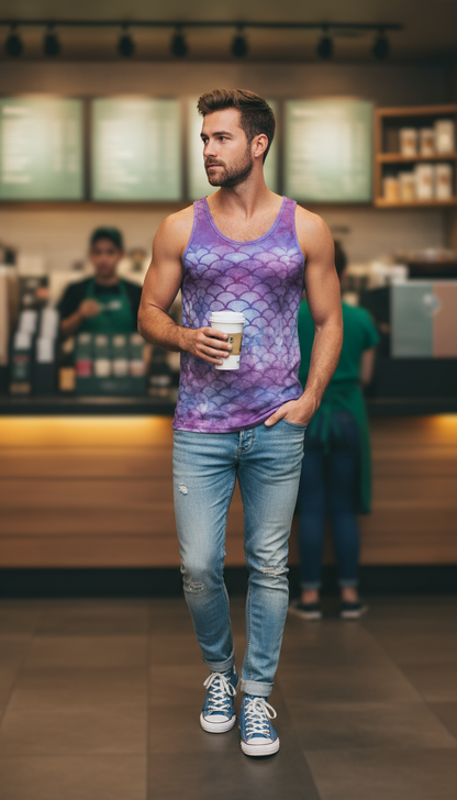 Queen Mermaid Princess Unisex Tank Top