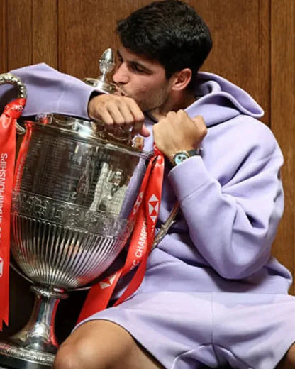 Carlos Alcaraz 2025 Queen’s Club Final Purple Hoodie