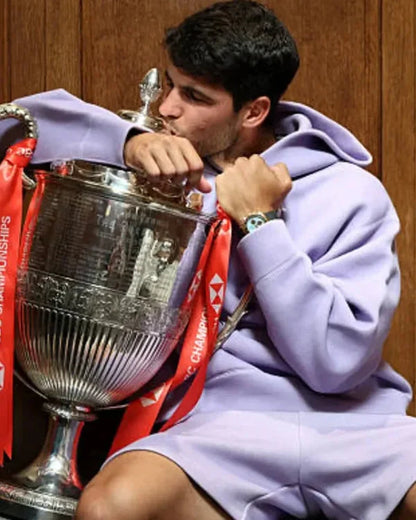 Carlos Alcaraz 2025 Queen’s Club Final Purple Hoodie