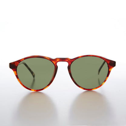 Horn Rim Round Dapper Pantos Vintage Sunglasses - Randy
