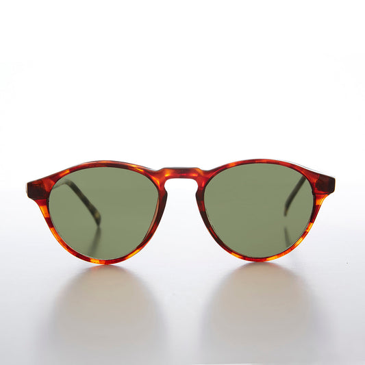 Horn Rim Round Dapper Pantos Vintage Sunglasses - Randy