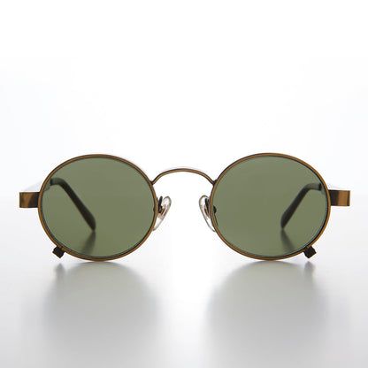 Round Steampunk Vintage Thick Rim Sunglass - Rankin