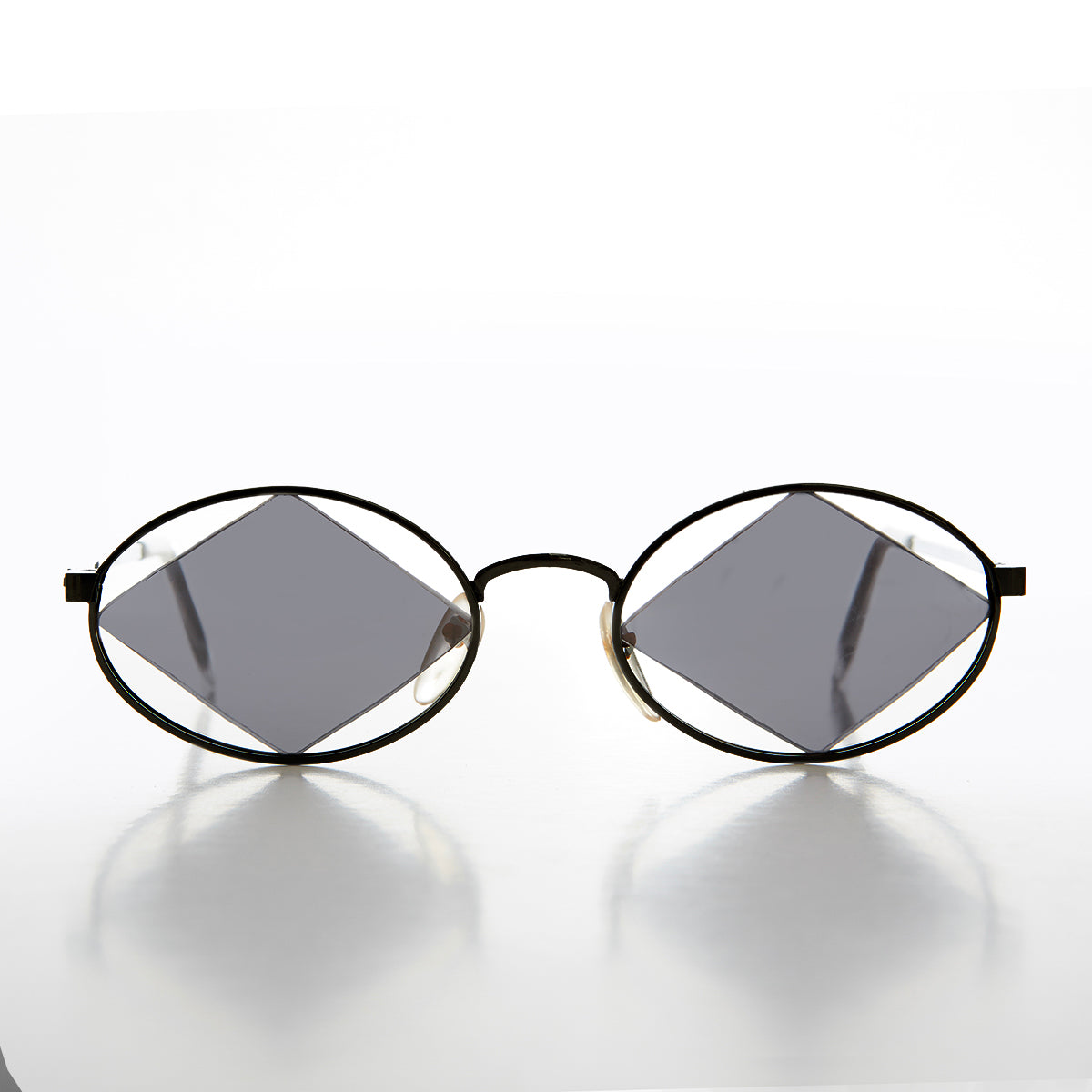 Geometric Floating Diamond Vintage 90s Sunglass - Rashid
