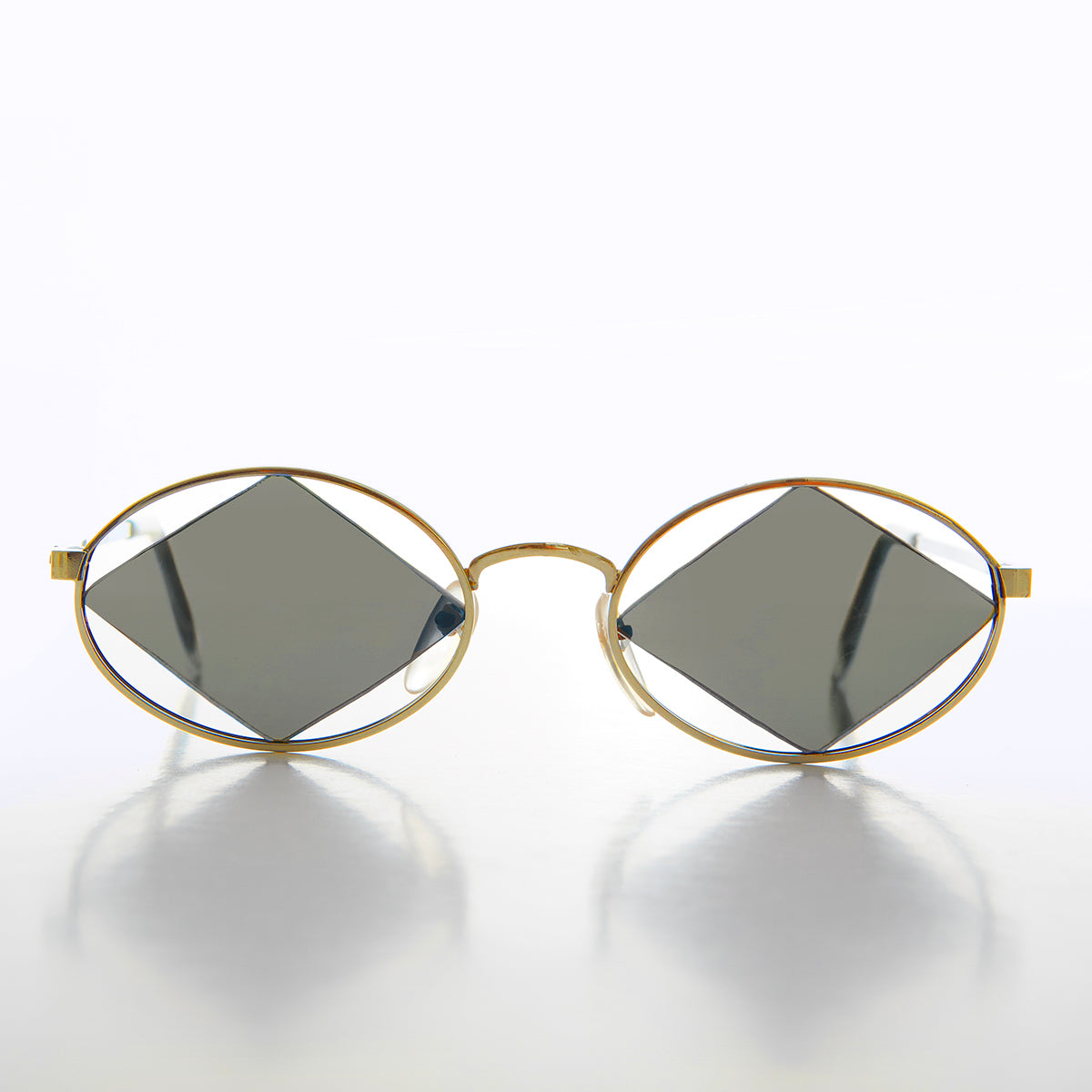 Geometric Floating Diamond Vintage 90s Sunglass - Rashid