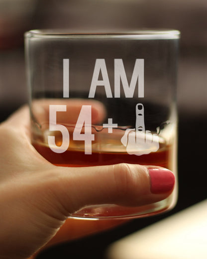 54 + 1 Middle Finger - 10 Ounce Rocks Glass