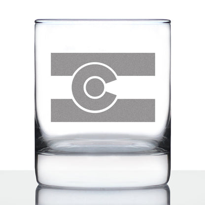 Colorado Flag - 10 Ounce Rocks Glass